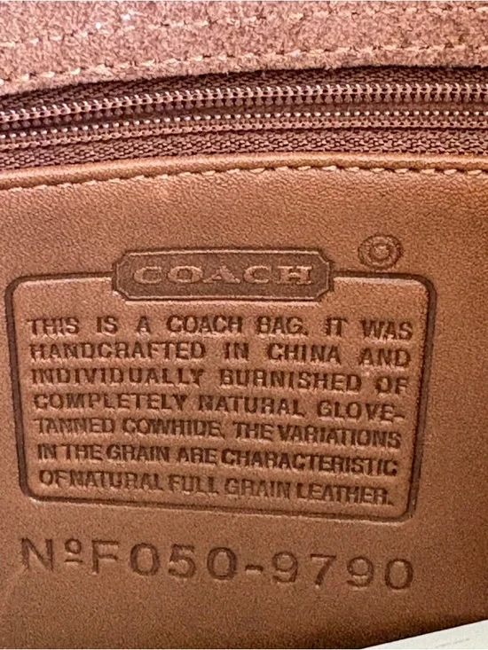 Coach Brown Leather Crossbody with Gold-Tone Turnlock - Picture 5 of 11